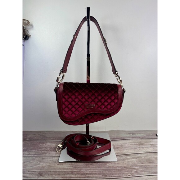 NWOT Guess G Dream Convertible Shoulder Crossbody Bag Merlot - Picture 3 of 17